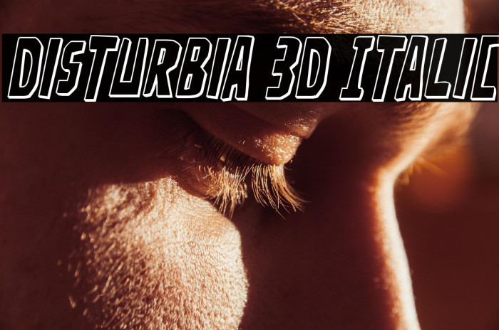 Disturbia 3D Italic Example 2