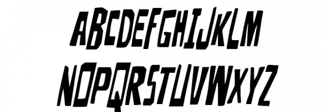 Disturbia Condensed Italic Fuentes MAYÚSCULAS