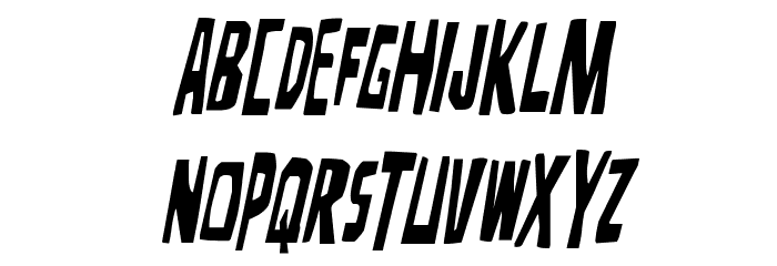 Disturbia Condensed Italic Font LOWERCASE