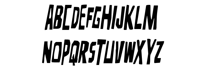 Disturbia Condensed Semi-Ital Font LOWERCASE