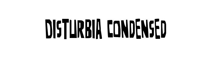 Disturbia Condensed  les polices de caractères gratuit tlcharger