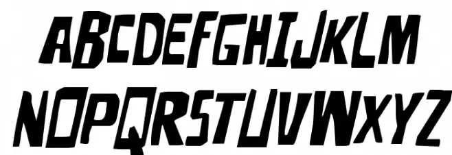 Disturbia Expanded Italic Schriftart Groß