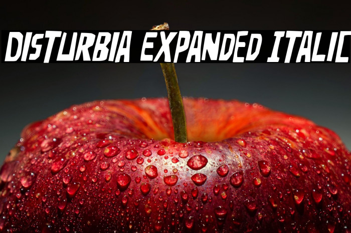 Disturbia Expanded Italic Example 2