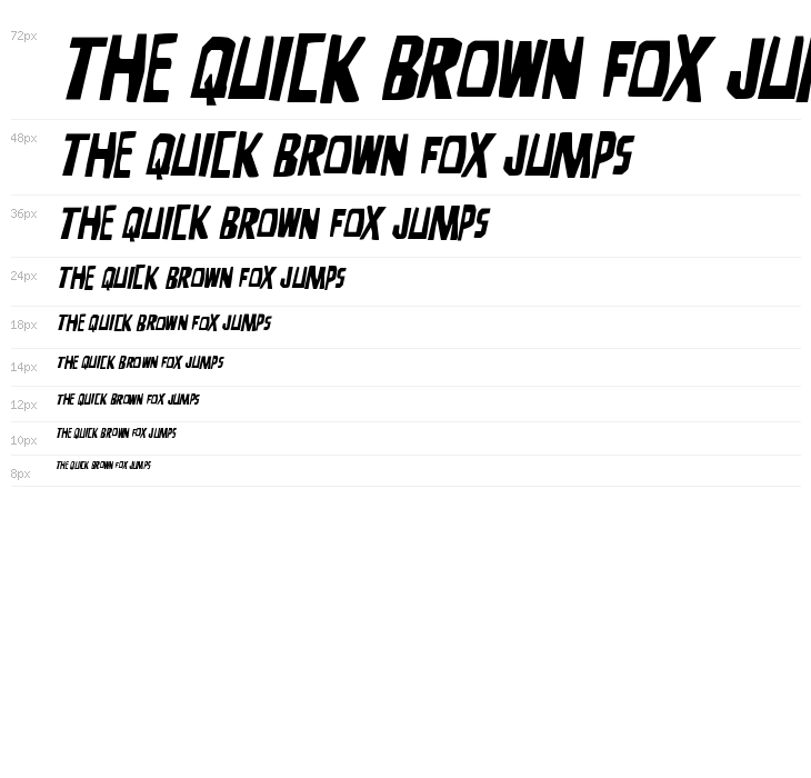 Disturbia Expanded Italic Waterfall