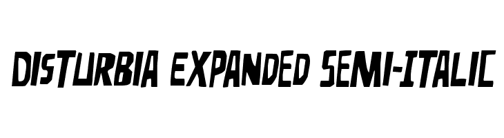 Disturbia Expanded Semi-Italic  Скачать бесплатные шрифты