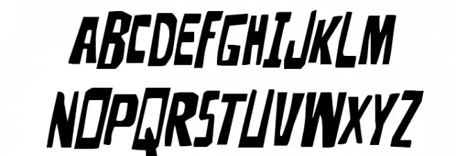 Disturbia Italic Schriftart Groß
