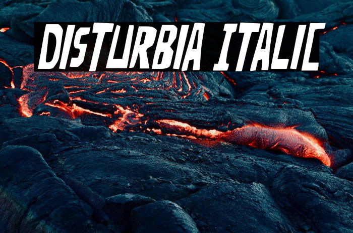 Disturbia Italic Example 2