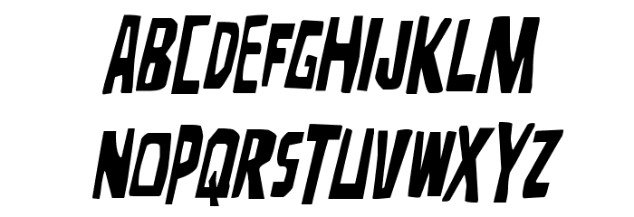 Disturbia Italic Font LOWERCASE