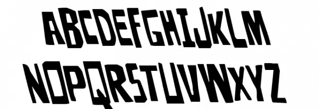 Disturbia Leftalic Font Litere mari