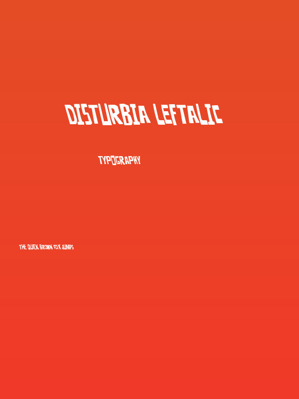 Disturbia Leftalic Poster