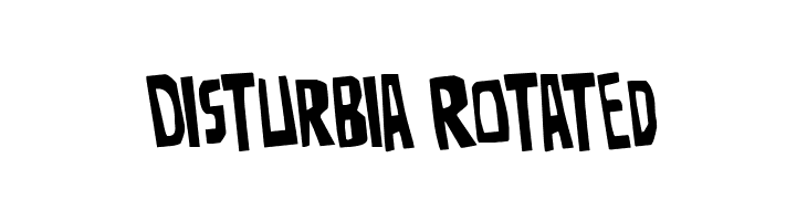 Disturbia Rotated  Скачать бесплатные шрифты