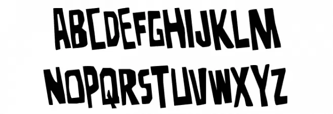 Disturbia Rotated خط أحرف صغيرة