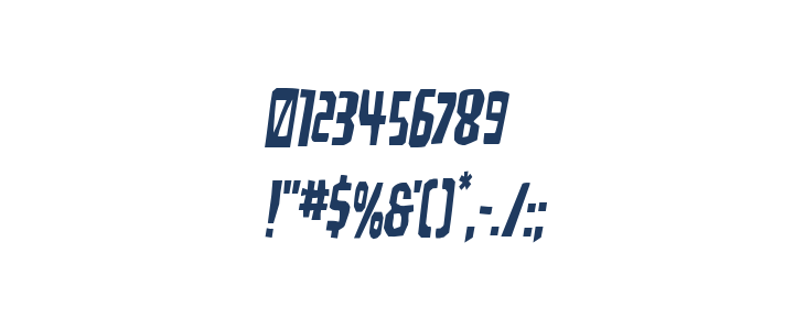 Disturbia Semi-Italic Other Characters