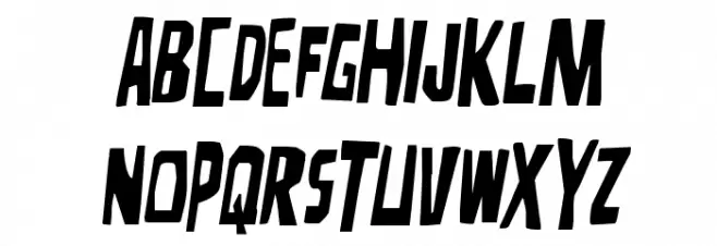 Disturbia Semi-Italic フォント 小文字