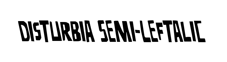 Disturbia Semi-Leftalic  Fuentes Gratis Descargar
