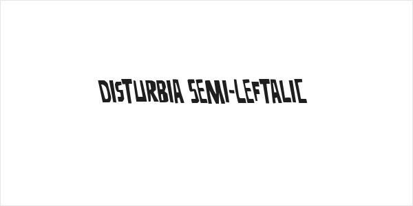 Disturbia Semi-Leftalic Logo
