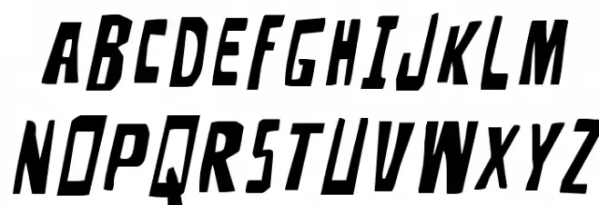 Disturbia Title Italic Font Litere mari