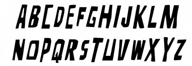 Disturbia Title Italic फ़ॉन्ट लोअरकेस