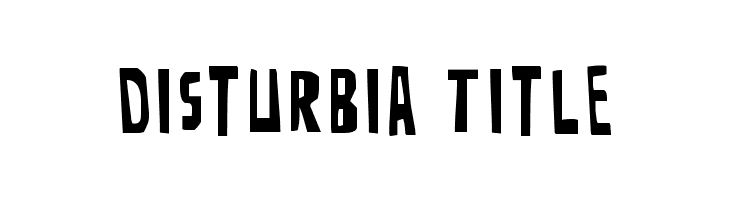 Disturbia Title  font caratteri gratis