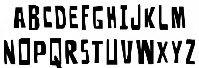 Disturbia Title Font Litere mari