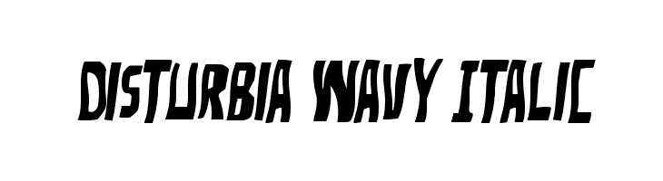 Disturbia Wavy Italic  لخطوط تنزيل