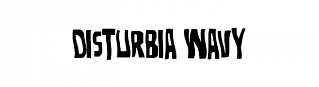 Disturbia Wavy  Frei Schriftart Herunterladen
