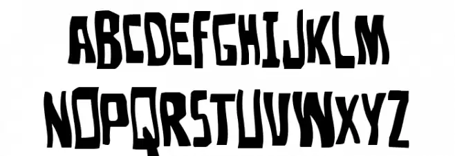 Disturbia Wavy 字体 大写