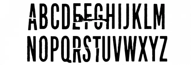 Disturbo 字体 大写