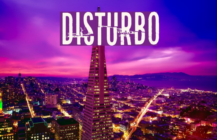 Disturbo Font examples