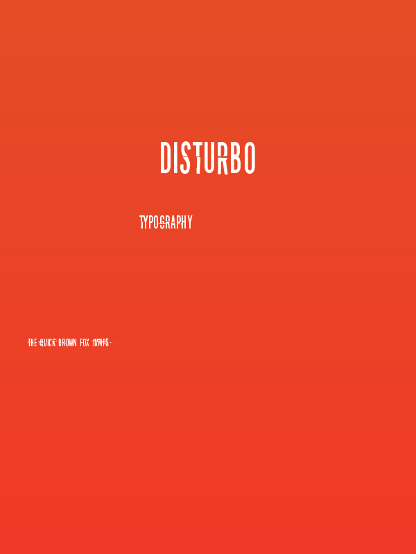 Disturbo Poster