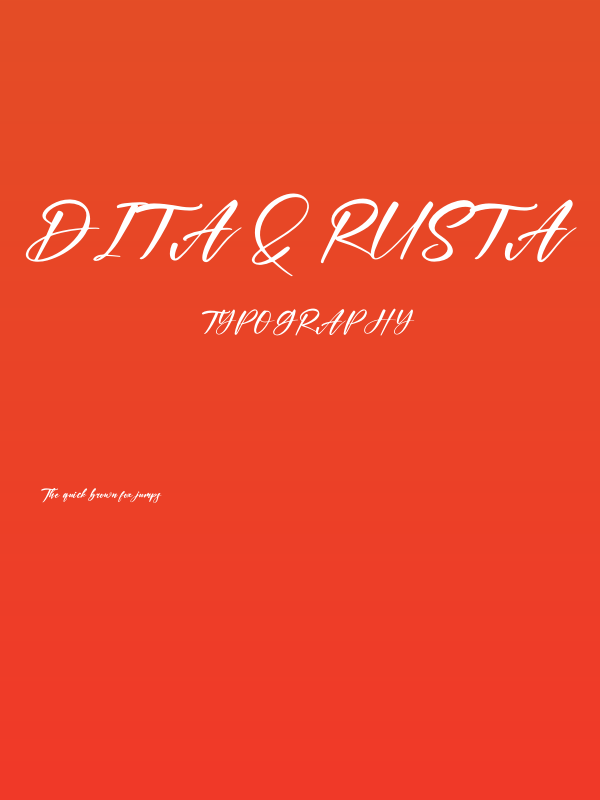 Dita & Rusta Poster