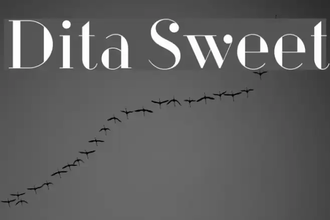 Dita Sweet Font examples