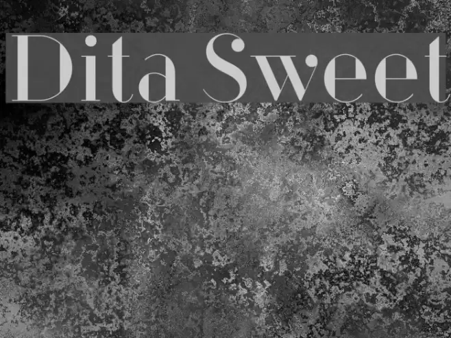 Dita Sweet Font examples