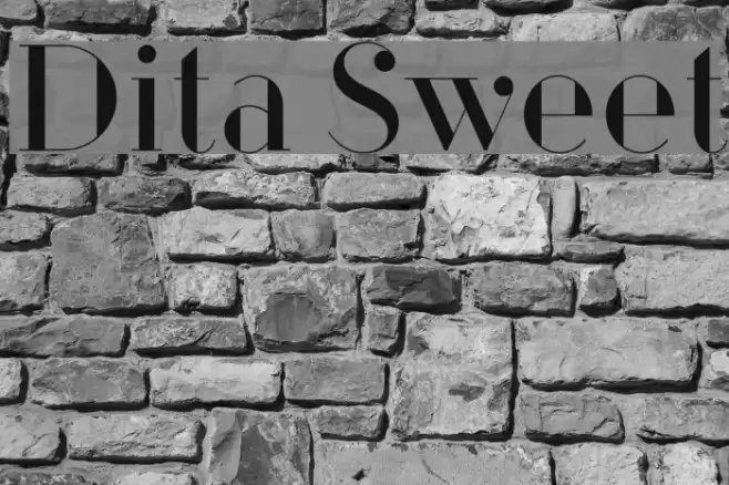Dita Sweet Font examples