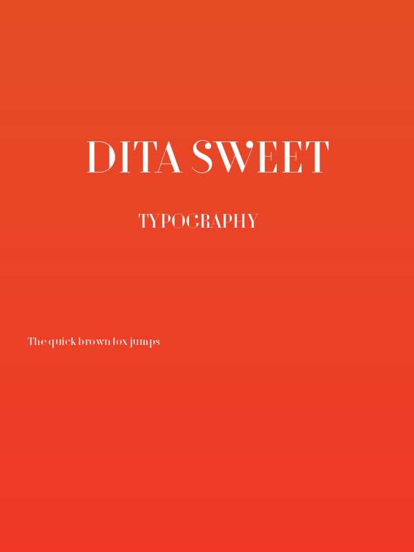 Dita Sweet Poster