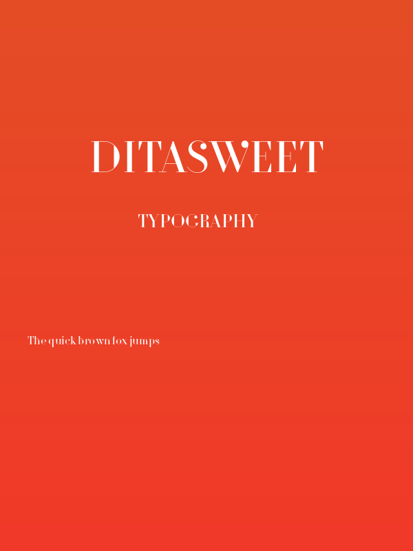 DitaSweet Poster