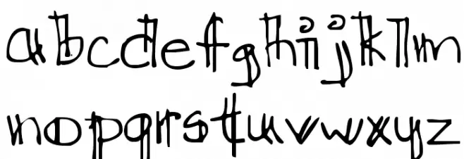 Ditch the Logical フォント 小文字