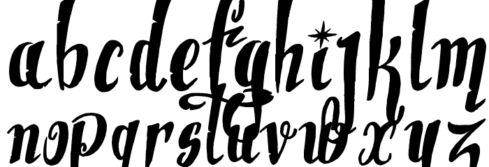 Dite Alla Giovine Font LOWERCASE