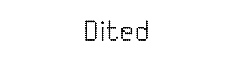 Dited Font