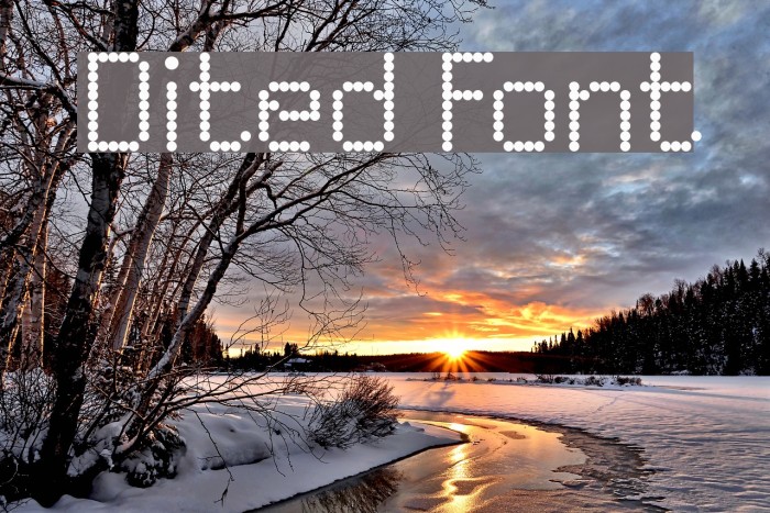 Dited Font examples