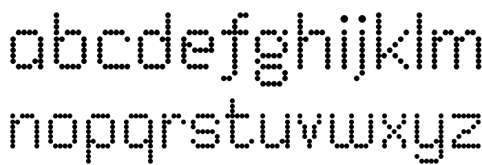 Dited Font LOWERCASE