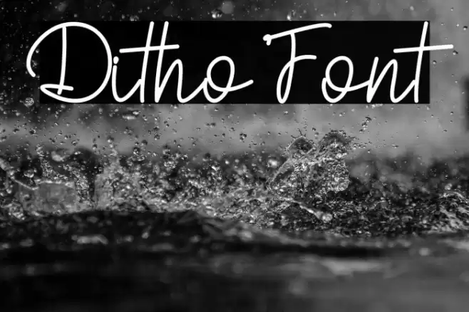 Ditho Font examples