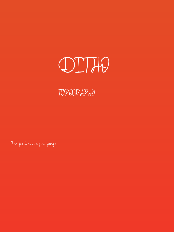 Ditho Poster