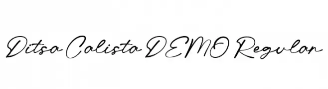 Ditsa Calista DEMO Regular  baixar fontes gratis