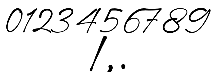 Ditsa Calista DEMO Regular Font OTHER CHARS