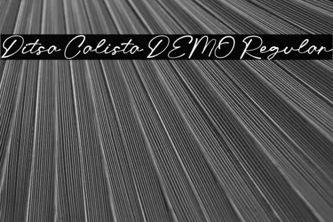 Ditsa Calista DEMO Regular Example 1