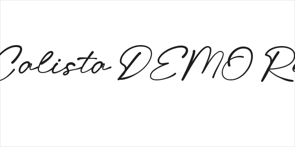 Ditsa Calista DEMO Regular Logo