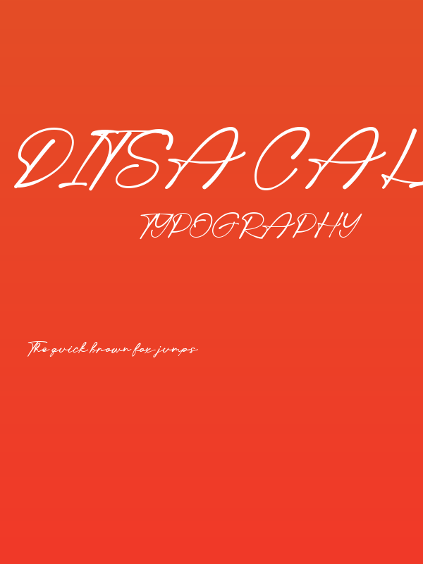 Ditsa Calista DEMO Regular Poster