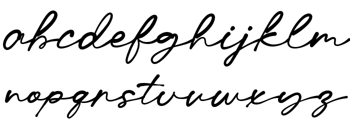 Ditsa Calista DEMO Regular Font LOWERCASE