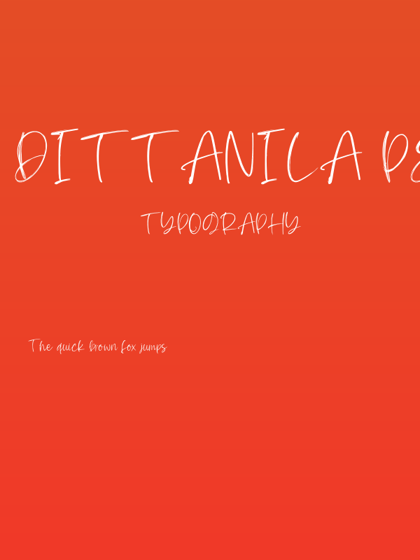 Dittanila Personal Use Poster